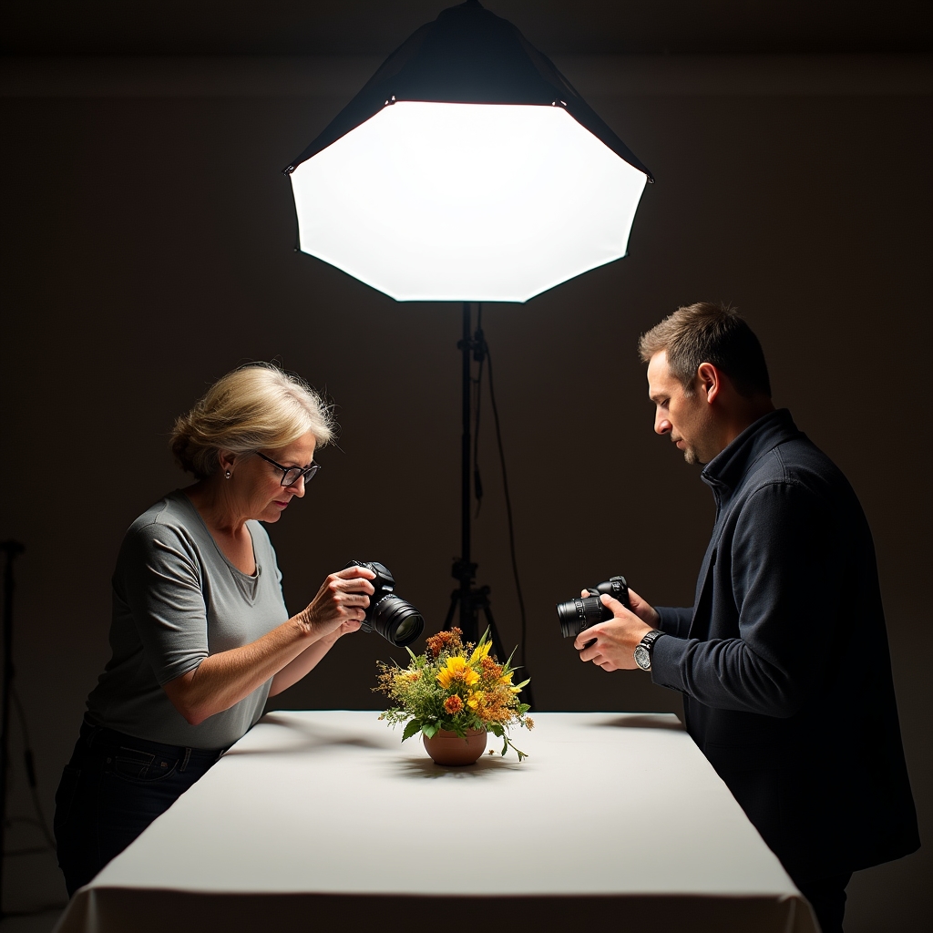 Sesiune practică de studiu al luminii în fotografie